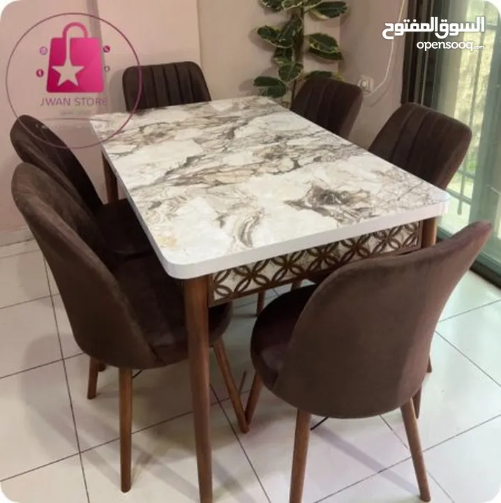طاولات سفرة مع 6 مقاعد