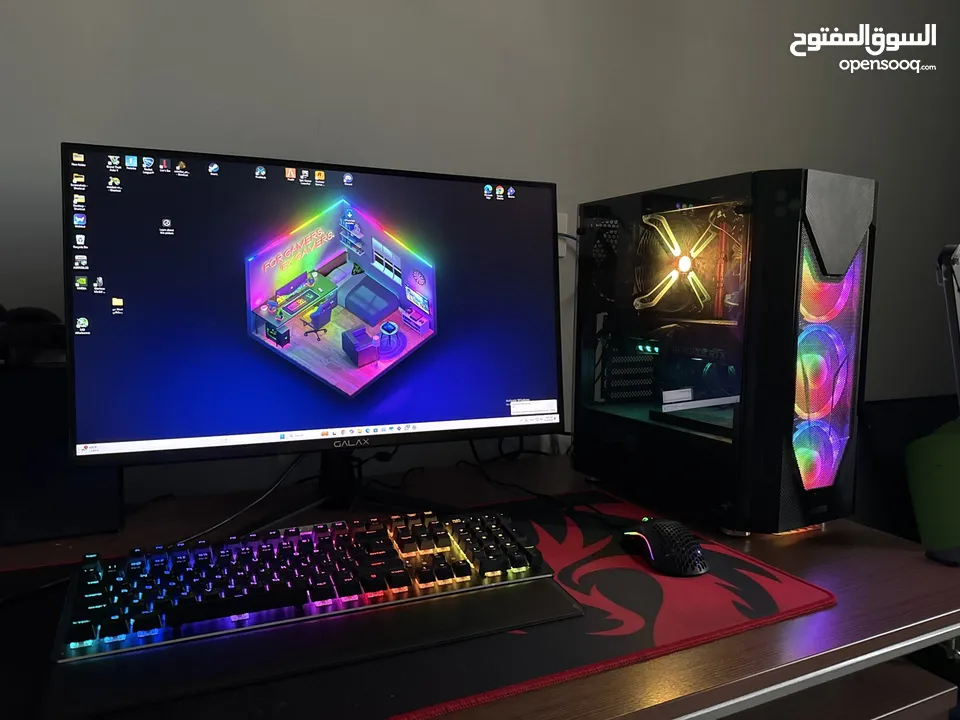 Gaming set up PC ستيب جيمنج مع كمبيوتر