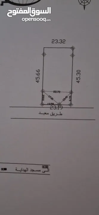 عقار للبيع مساحة الارض1000متر