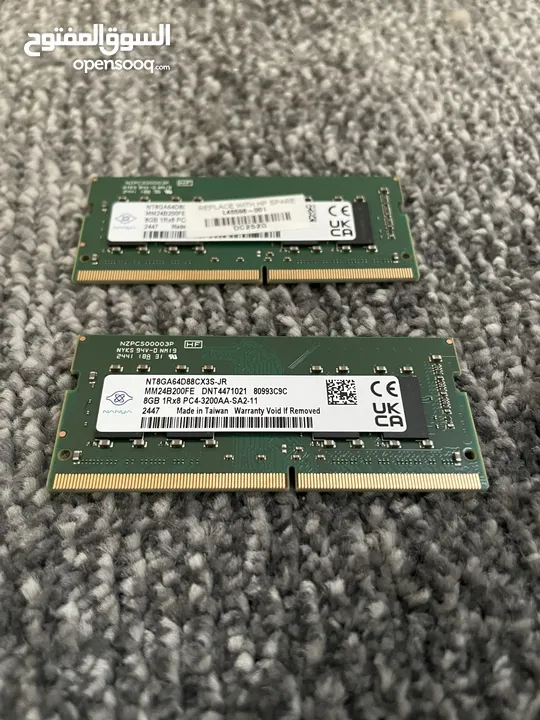 رامات لابتوب 16GB DDR4 جديده laptop (RAM)
