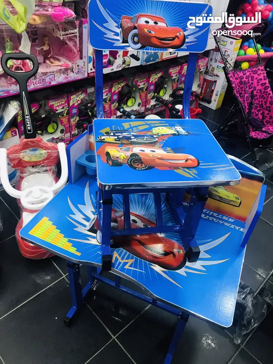 السعر 23 شامل التوصيل داخل عمان عرض خاص على مكتب الدراسة للاطفال مع مقعد فقط من island toys