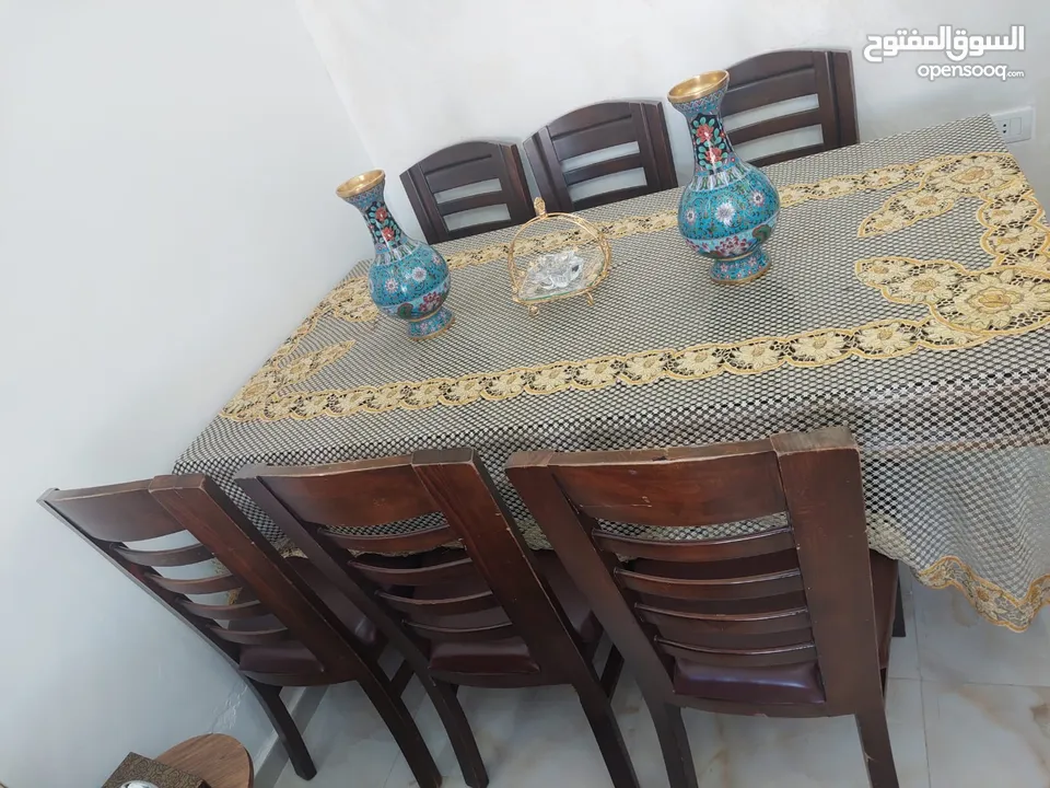 طاولة سفرة خشب زان فاخرة استعمال عرسان