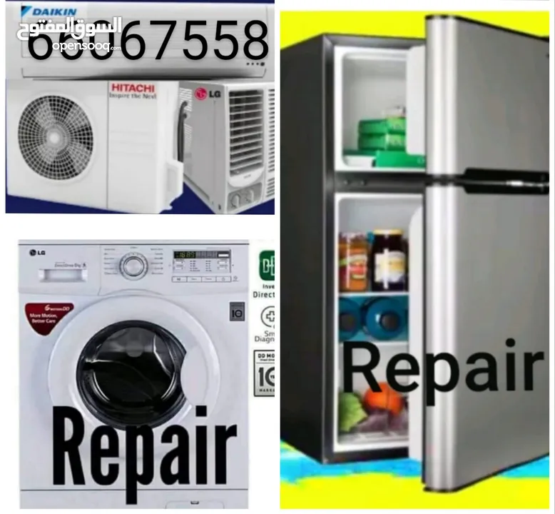 washing machine, refrigerator, ac repair home service