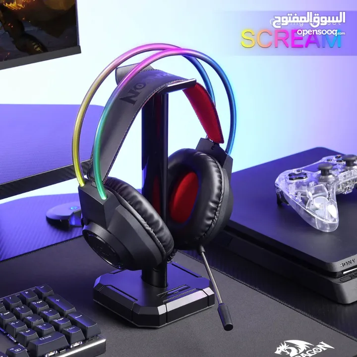 Redragon H231 SCREAM Wired Gaming Headset سماعات ريدراجون سكريم صوت ممتاز