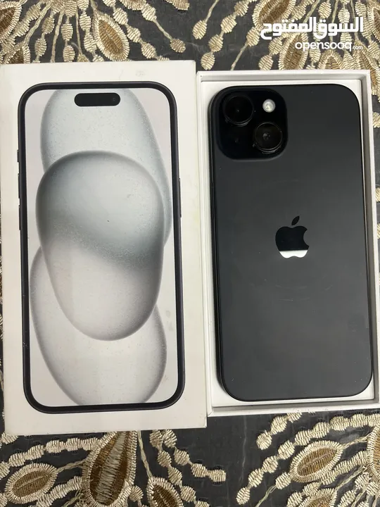 15 عادي  128 جيجا مستعمل بحاله الوكاله بطاريه95