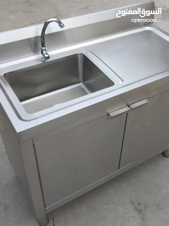 Stainless Steel kitchen Bowl Sink cabinet with standard grade SS material 304 AISI