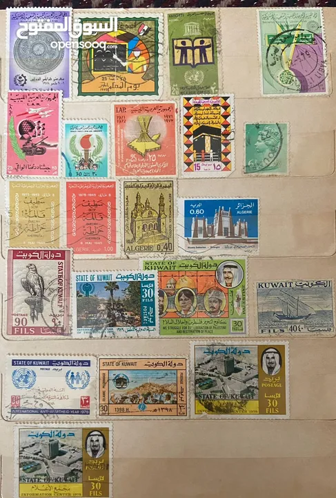 طوابع بريدية أثرية من مختلف التراث و البلدان