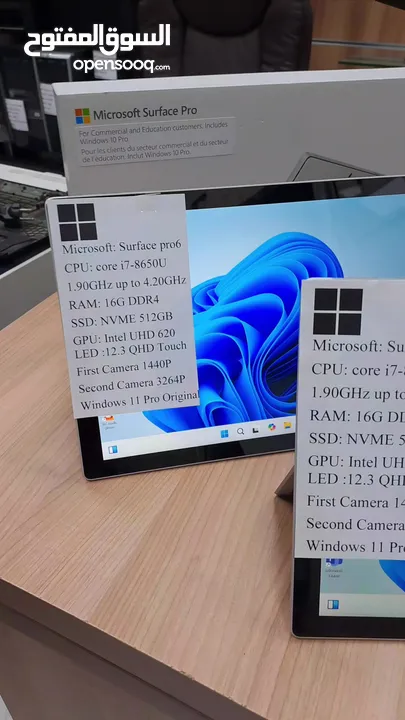 Microsoft surface pro 6  core i7Gen8 512GB