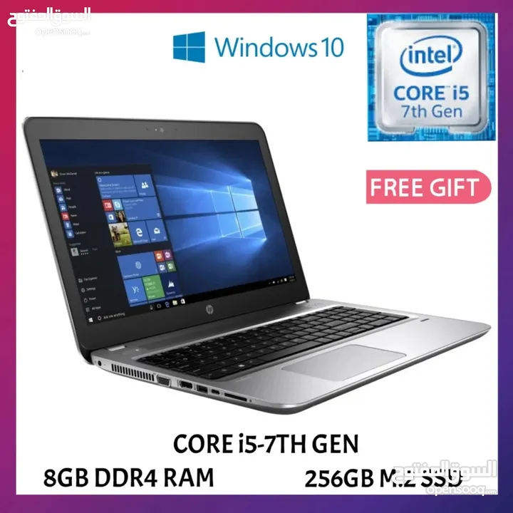 HP i5  كرتين شاشة