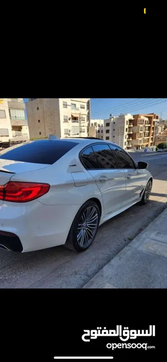 بي ام دبليو موديل 530e موديل 2019 كيت M لون ابيض فل كامل فحص كامل