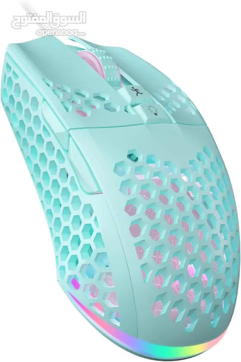 SOLAKAKA SM900 Wired Gaming Mouse with Honeycomb Shell USB ماوس سلكي للالعاب بألوان مختلفة