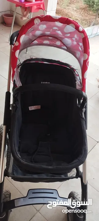 عربايه اطفال شبه جديده للبيع بسبب السفر