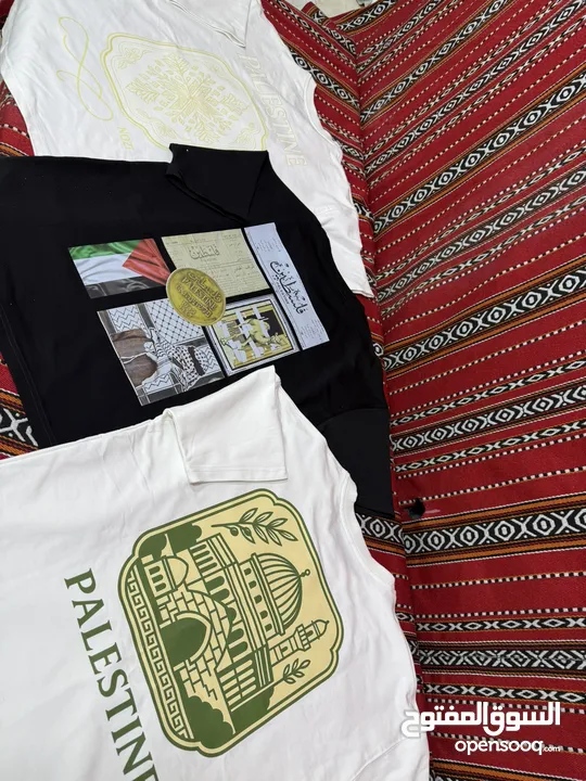تيشيرت مميز للشباب والصبايا بطابع وتصميم فلسطيني 100‎%‎ انت بس عليك تقول شو في بالك وما عليك