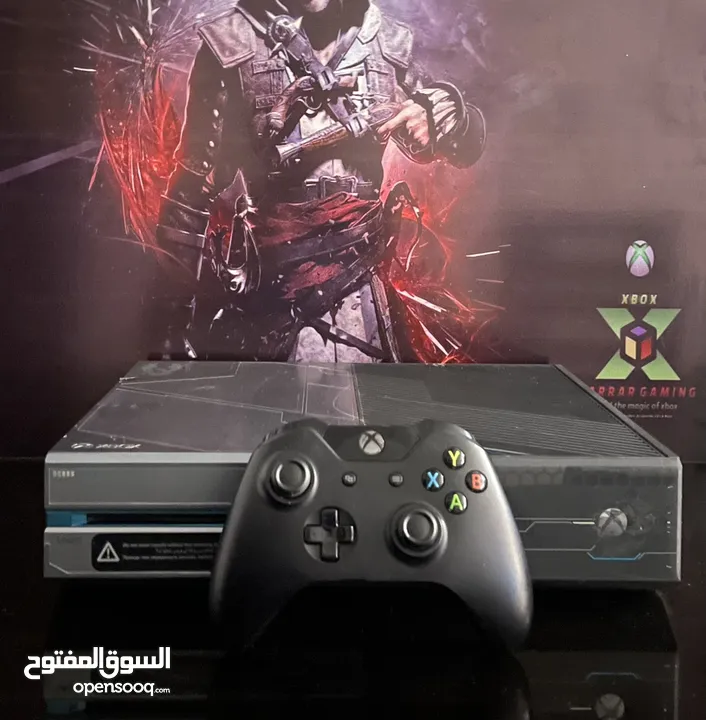 Xbox one 1000 giga Halo edition  بحالة الوكاله