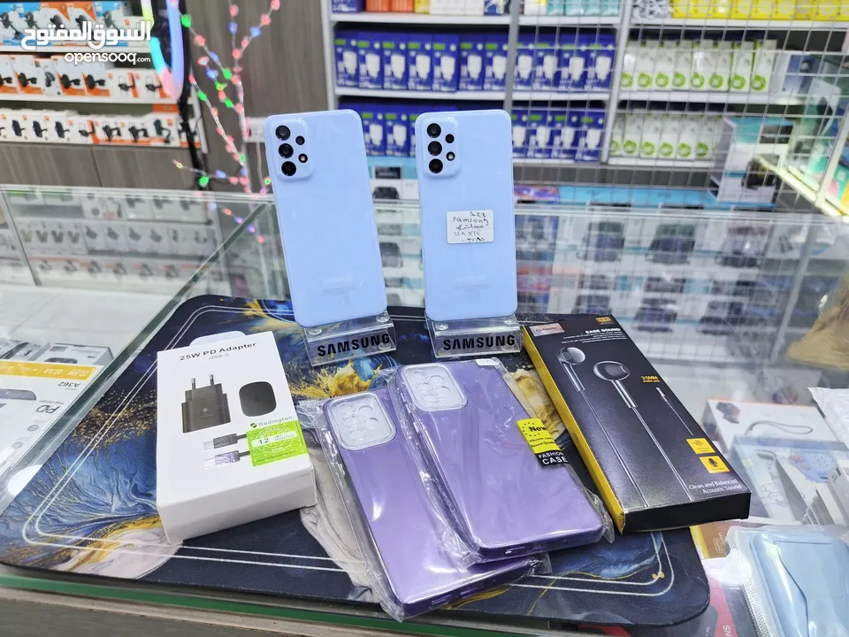 الازرق البارد متوفر SAMSUNG A23 رام 12 جيجا 128 بدون كرتونه معه بكج هدية متوفر توصيل