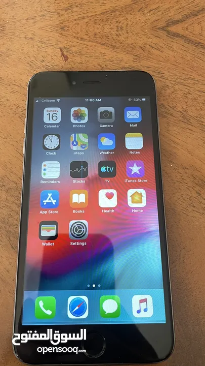ايفون 6plus بحالة فوق الممتازة