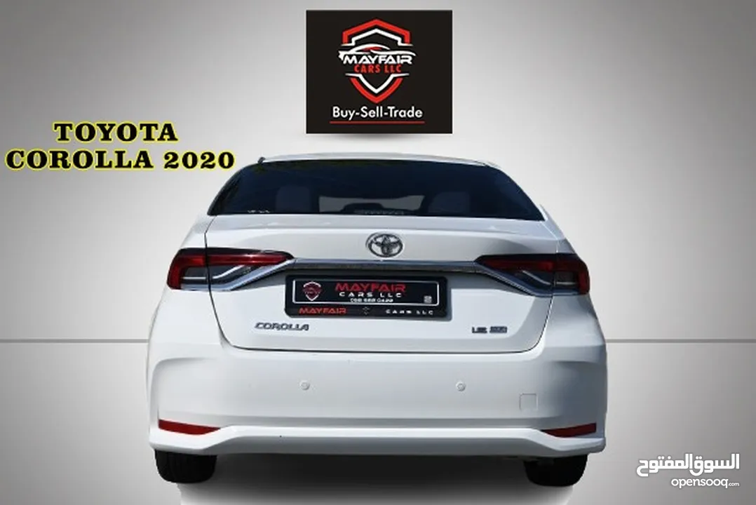 0% DP  - ORIGINAL PAINT - TOYOTA COROLLA XLI 1.6L 2020 - LOW MILEAGE - FIRST OWNER - GCC SPECS