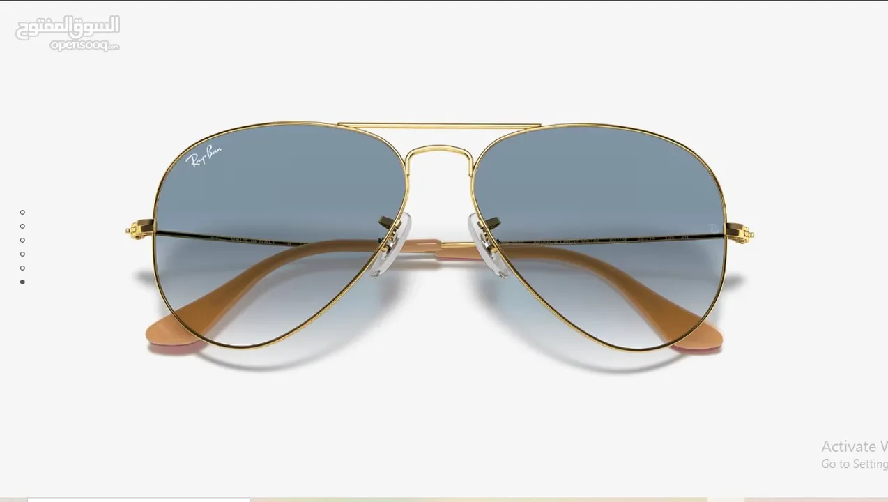 لقطة من الاخر نظارة ريبان اصلية افيوتر ازرق مدرج للبيع باقل من نص سعرها RB3025Aviator Gradient blue