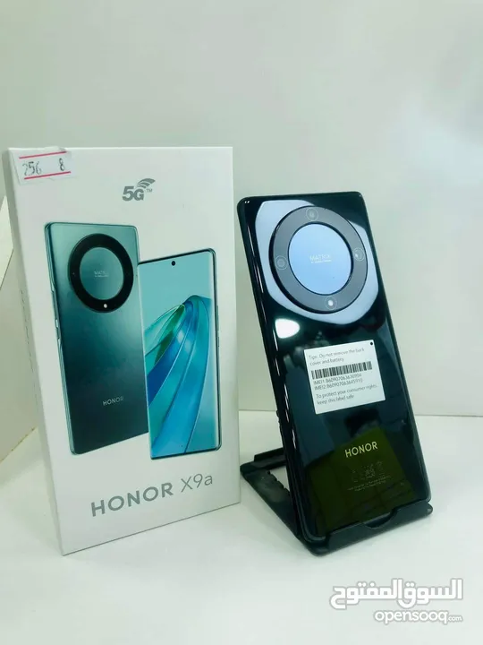 مستعمل بالكرتونة Honer X9a 5G جيجا  256 أغراضة والكرتونه الأصلية متوفر توصيل
