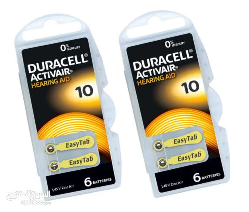 بطاريات دورسل قياس 10 / Duracell PR70 Size 10 بطاريات لسماعات الاذن