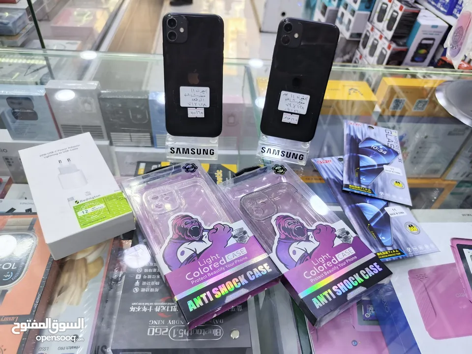 تفاح القوي وصل iphone 11 جيجا 128 بطارية 71 وايضاا 73 مغير شاشة اصلية فقط معه بكج هدية يتوفر توصيل