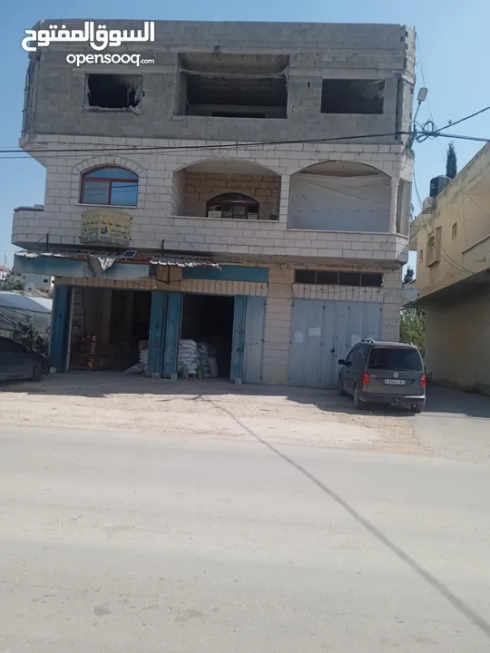 للبيع: قطعة أرض مميزة مع بناء قائم في عتيل طولكرم على الشارع الرئيسي