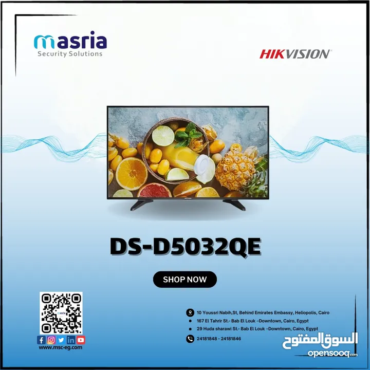 شاشة Hikvision DS-D5032QE - جودة عرض مدهشة!