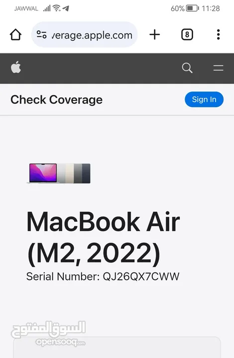 Macbook air m2 2022