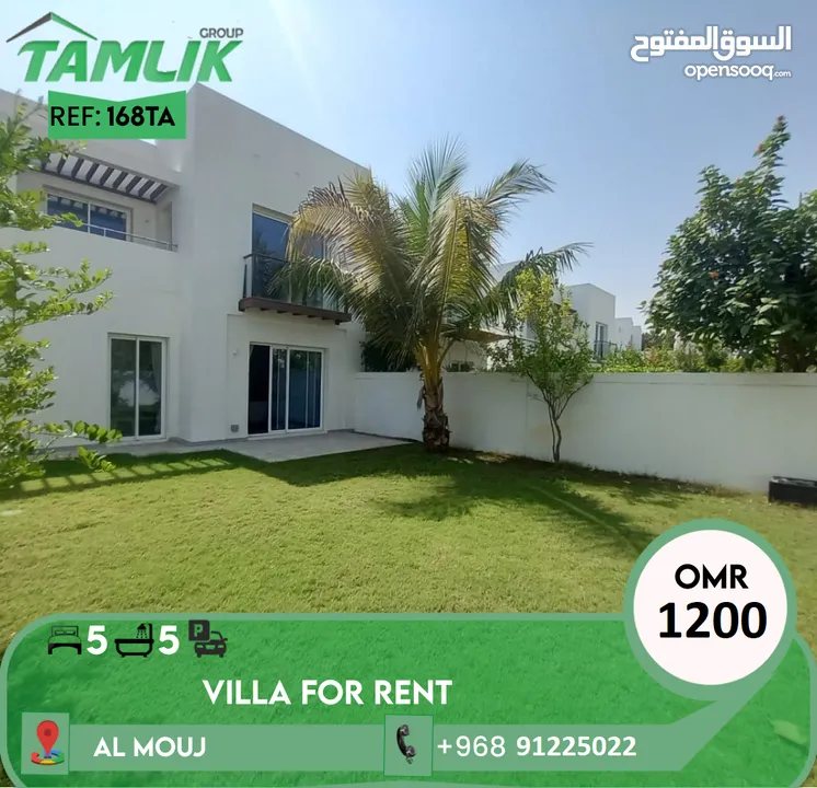 Luxury Villa for Rent in Al Mouj REF 168TA