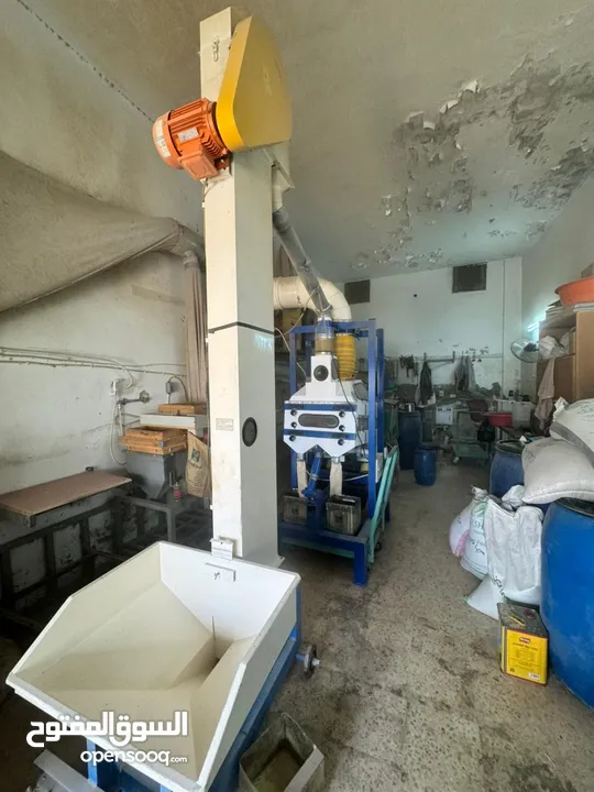 مشروع مطحنة وغربلة حبوب بلدية قائم