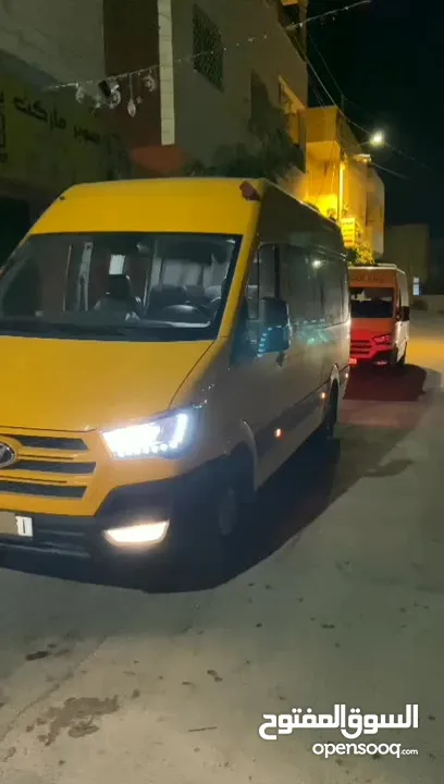 باص توصيل ركاب رحلات وطلبات مكيف وحديث وبلوتوث