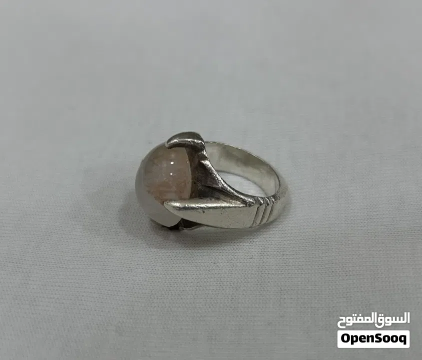 خاتم در نجفي دموي، صياغة ثقيلة، 10 غرام فضه  مقاس 13.5