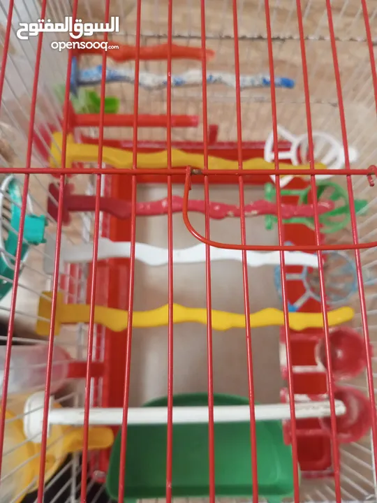 قفص مع اغراض كثير اقرأ الوصف