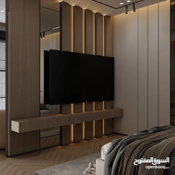شقه فاخره استوديو طابق ارضي مساحه 98 متر / عبدون بجانب تاج مول