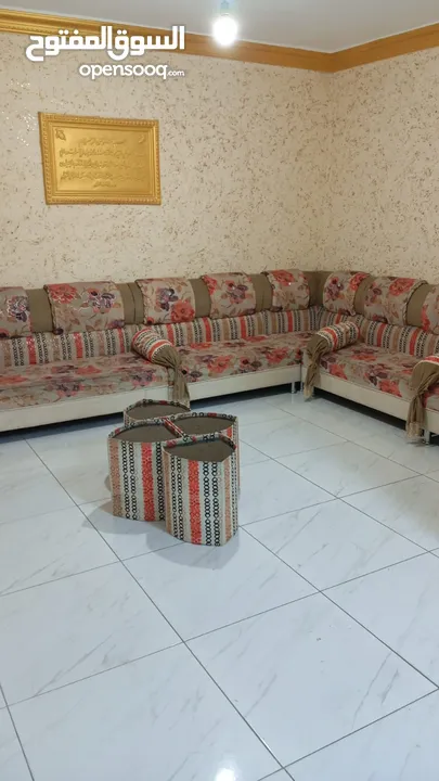 شقة مفروشة  ارضي بالياسمين للايجار الاسبوعي او اليومي  2 furnished bed rooms apartment for rent
