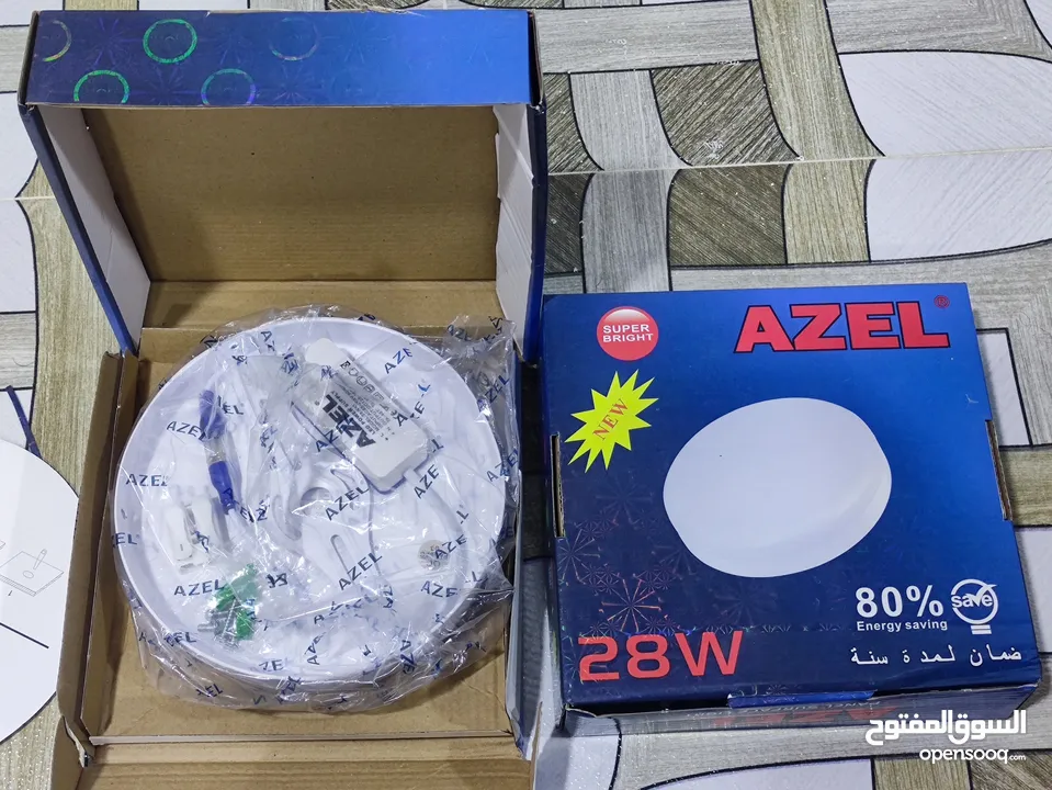 اضاءة جدارية او سقف ثانوي ليد 28 واط بيهن توفير طاقة جديد بالكارتون غير مستخدم من شركة azel