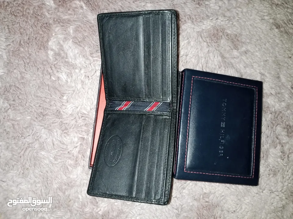 محفظة رجالي تومي هيلفيغير جلد اصلي طبيعي 100% Tommy Hilfiger Men's Wallet 100% Genuine Leather