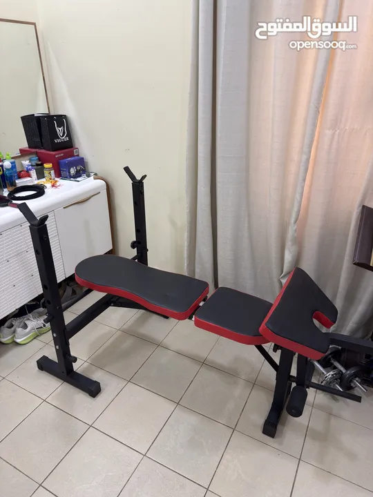 كرسي لرفع الاثقال شبه جديد