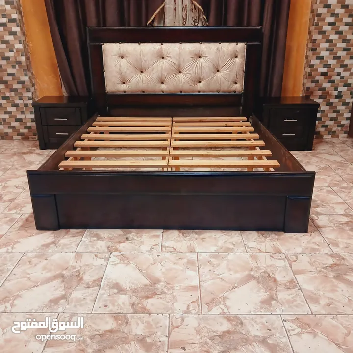 غرفه نوم ماستر خشب لاتيه وزان وقشره بلوط وطقم زان مصري 7مقاعد