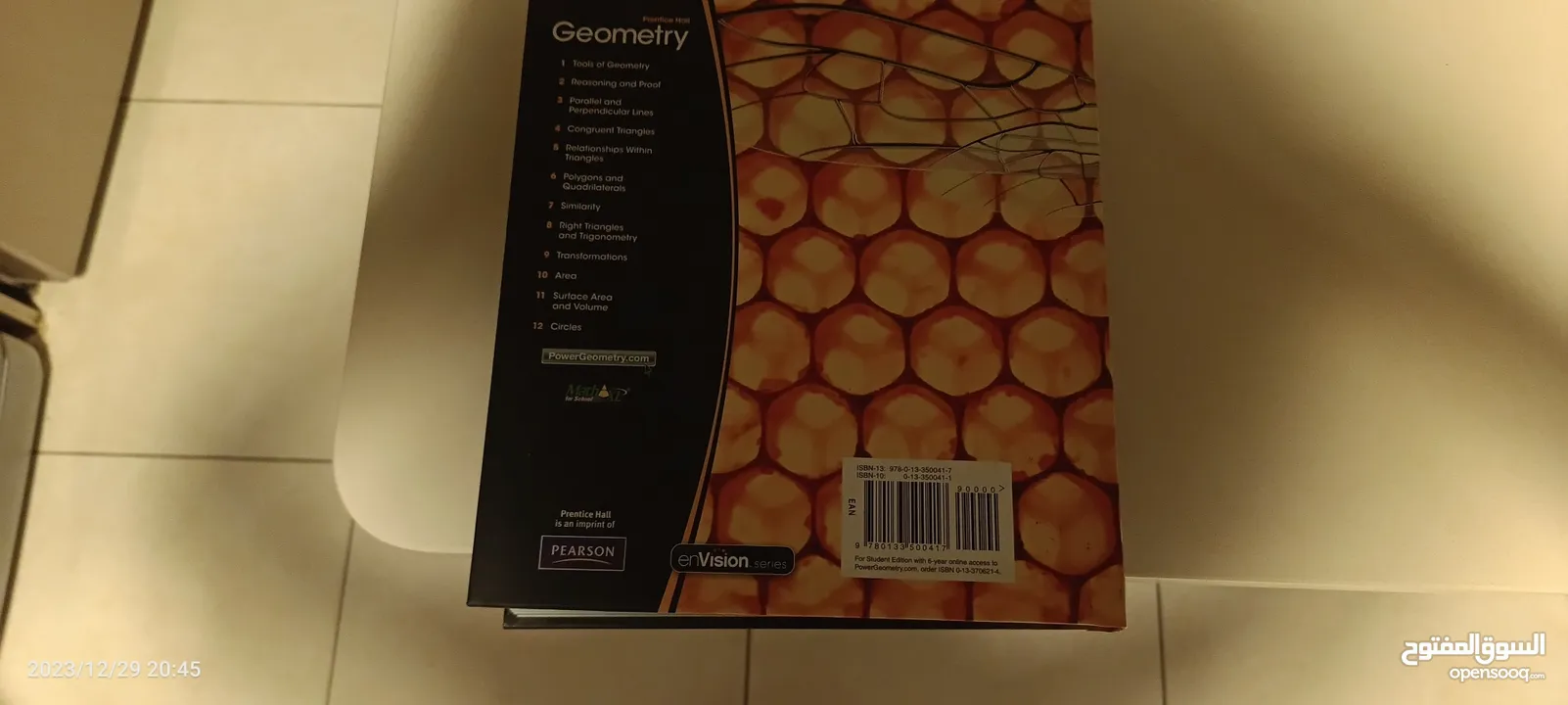 Pearson geometry original book great condition  كتاب بيرسون جيومتري أصلي بحالة ممتازة