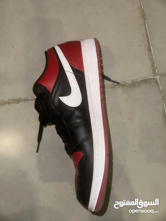 Nike Air jordan low cut  Black red and white Size  eu 44.5 With the bag in salmiya block 10