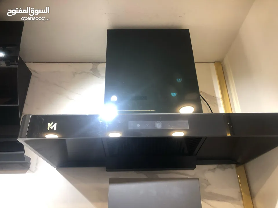 شفاط مطبخ تصميم أنيق وحصري نوع MS قوة شفط عالية إضاءة LED فلاتر سهلة الفك حرق سعر 99د فقط لفترة