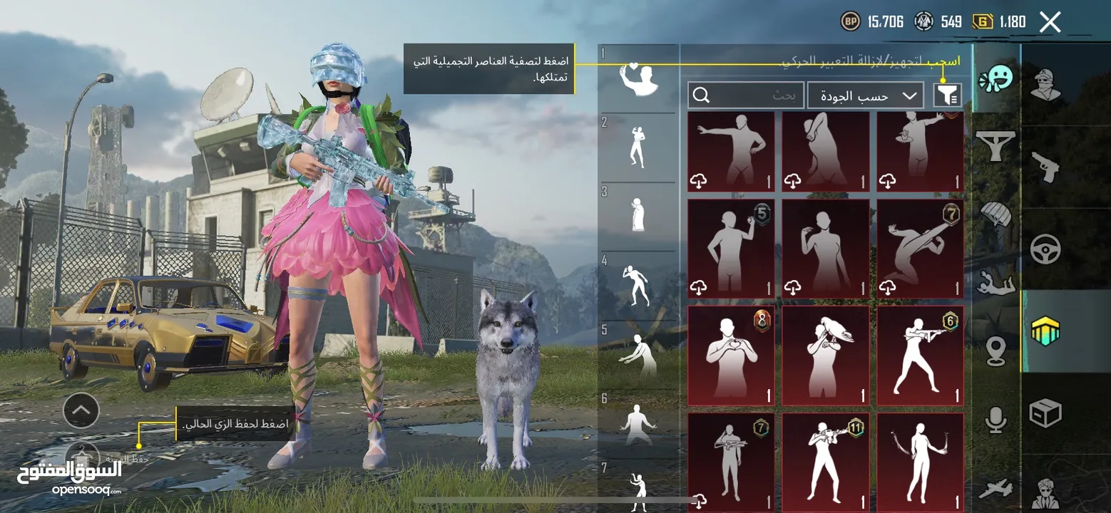 حساب ببجي عالمية لفل 74