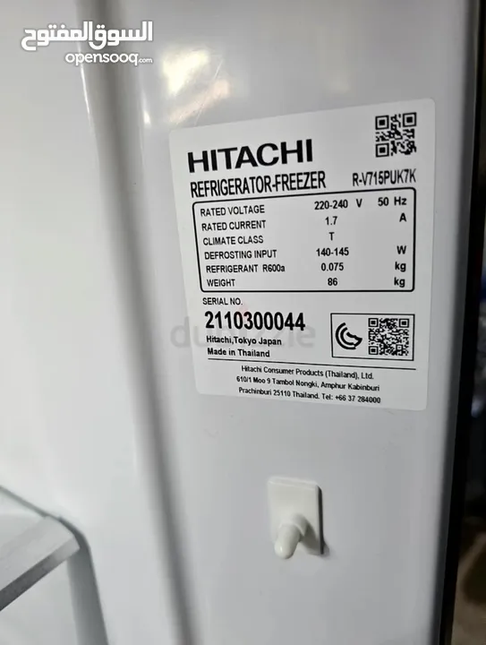 للبيع: ثلاجة HITACHI موديل حديث -بسعة ضخمة 710 لتر