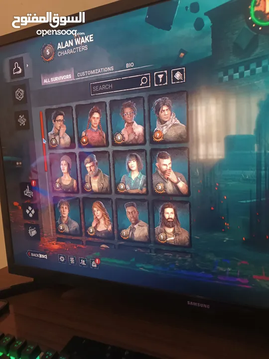 حساب dead by daylight للبيع