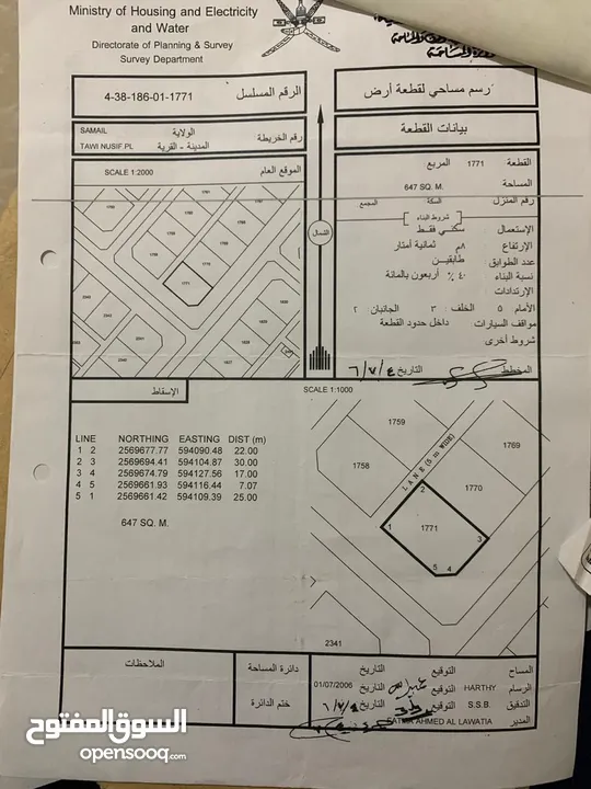 تم تخفيض السعر أرض في طوي النصف