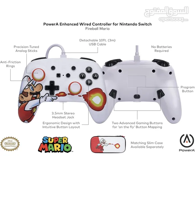 Super mario nitendo switch controller