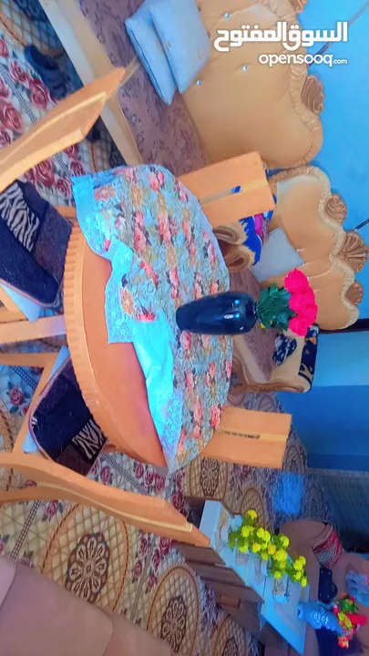 طاوله سفره خشب زان للبيع