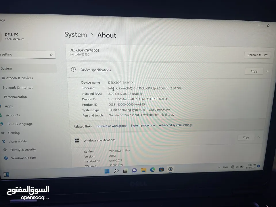 جهازين لاب توب الاول لاتيتيود e7470 الثاني e5450