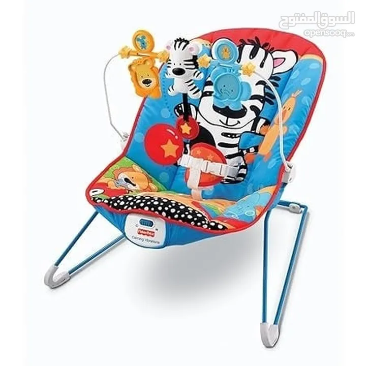 لعبة كرسي هزاز مع العاب معلقة على شكل حيوانات للاطفال  تطور من قدرة الأطفال على التخيل والإبداع